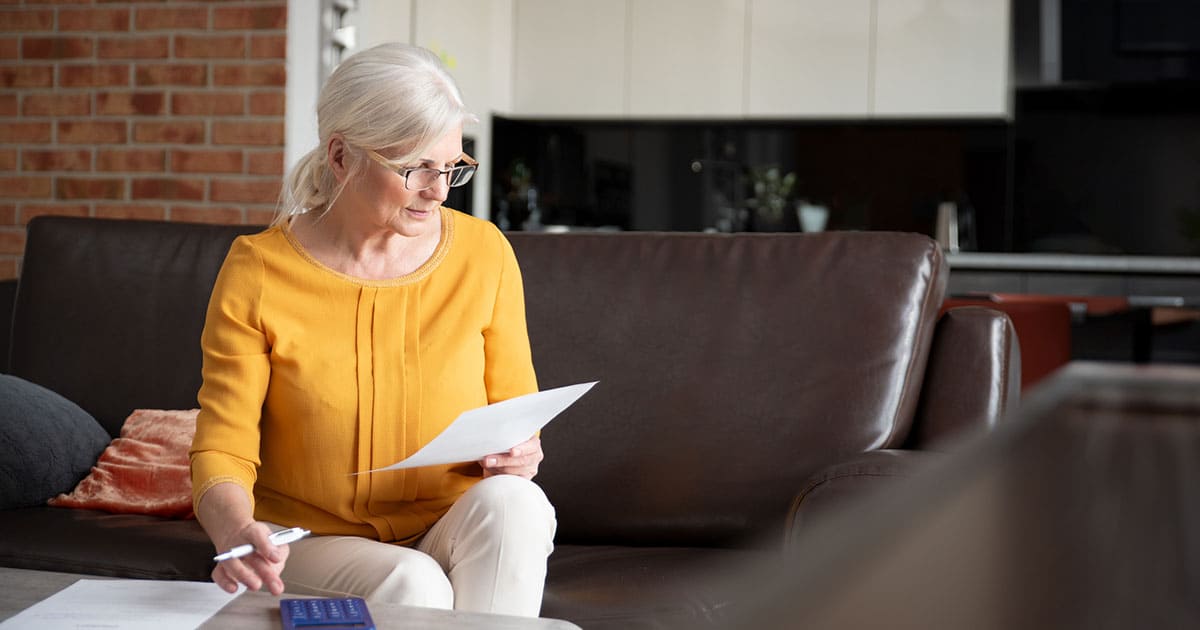 Photo of a senior female for the article Identifying and explaining the different levels of care: IL, AL, MC, SNF.